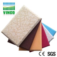 anti-fire fabric packed glass wool acoustic panel for hotel