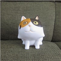 Shenzhen cartoon mini cat vinyl piggy boxes , money bank toys for saving coines or decoration.