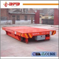 Low Volatge Power Motorized Rail Trolley For Steel Structure Handling