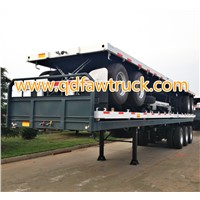semi trailer flatbed 60 Tons cargo transport semi trailer