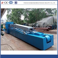 mesh belt conveyor stainless steel electric heat treatment brazing furnace