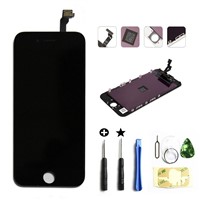 For iphone 6 plus lcd display iphone 6 plus touch screen lcd digitizer assembly with frame