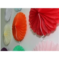 Party Decoration Yellow Snowflake Customized Hot Sale Die Cut Paper Fans