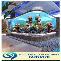 large acrylic fish tank , customized clear plastic acrylic aquarium fish tank