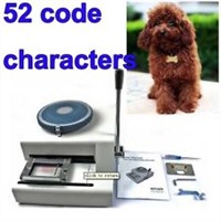 52 Dog tag embossing machine, Manual GI Military Steel Metal PET Dog Tags Embosser ID Card Machine