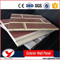 Exterior wall brick fiber cement siding