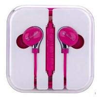 Sports White super bass promotional TPE Line headphone