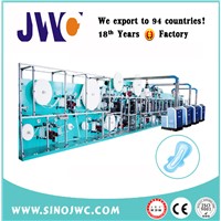 Highest Speed Dry and Soft Feeling Hygienic Sanitary Napkin Machine JWC-KBD-SV