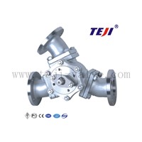 3 Way Casing Steel and Stainless Steel Ball Valve