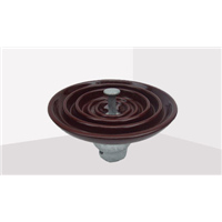 Porcelain Brown Disc Insulator ANSI 52-3 Fog Type 70KN Ceramic Insulators