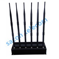 SA-006B 6-Band Cell Phone Signal Jammer, GSM CDMA DCS PCS 3G UHF VHF Jammer, Long Jamming Range