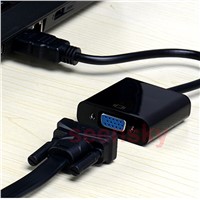 HDMI to VGA with 3.5mm Aux Audio Cable Video Converter Adapter For Xbox 360 PS3 PC IPTV BOX