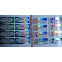Holographic Laser Reflective Labels in Plastic