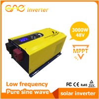 3000W 48V Low frequency pure sine wave solar inverter with built-in MPPT solar charge controller
