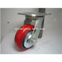 4 inch Polyurethane/Cast Iron medium duty caster wheel