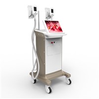 Cryolipolysis slimming machine with two handles work at the same time