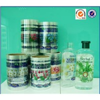 Herbal Collection Body Care Bottle Labels Made From Transparent Eco-friendly Plastic Material
