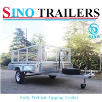 Single Axle Fully welded Winch Tilt Truck Box Trailer