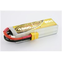High C-rate more power 3.7v 1800mAh 80C 1s-6s cell lipo battery pack for FPV racing