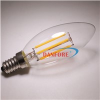 Dimmable 220V 110V E12 B15 4W 5W  6w Filament led candle e14