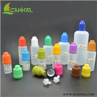ECANNAL 2.5ml~100ml Childproof Cap E Liquid Dropper PE Plastic Bottles