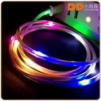 gadgets 2016 usb micro cable glowing LED light USB 2.0 charging cable for smartphone