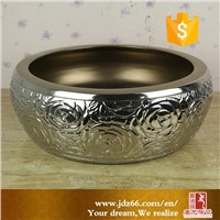 Price sale silver color art ceramic hand basin
