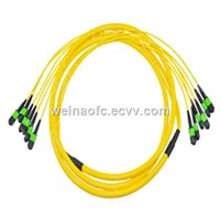 Fiber Optic Patch Cord Jumper Cable MPO-MPO 72 Cores Fibers Singlemode 5m