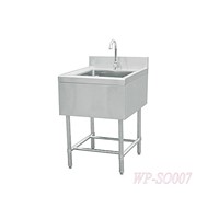 Stainless Steel Single Sink with or Without Under Shelf
