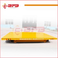 Low cart height large table trolley rail transfer wagon