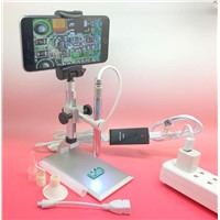 200X 8-LED Zoom USB Digital Microscope Endoscope With Holder Stand For Android,PC,IOS