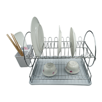 Round Dish Drainer Without Plastic Cup