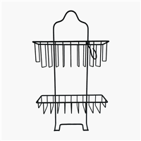 Two Layer Bathroom Rack With Hook