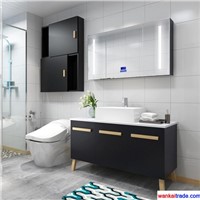 New Style Mulitlayer Solid Wood Bathroom Vanity with Senior Wooden Paint &amp;amp; Bluetooth Music Player