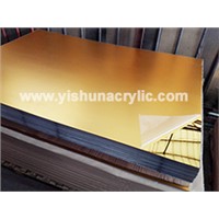 China Manafacturer Golden &amp;amp; Silver Acrylic Mirror Sheet Yishun Pmma Mirror Plexiglass Sheet