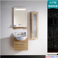New Style Oak Bathroom Vanity, Lamp Mirror with Intelligent Mist Removing