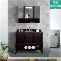 New Style Oak Bathroom Vanity, Natural Marble Countertop &amp;amp; Bluetooth Music Player