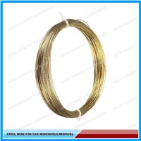 Golden Braided Car Window Glass Removal Steel Wire