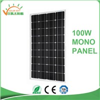 TUV Approved Cheap High Efficiency 100W Mono Solar Panel PV Module