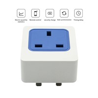 Wireless Remote Control Electrical Outlet Switch for Household Appliances, Blue UK Smart Plug