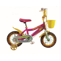 Quick Release Easy Assebling 12 Inch Children Bikes, Color Wheel Baby Bikes for 3-5 Years Old Child