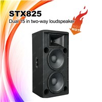 STX825 Dual 15inch Dj Sound Speaker Box PA Speaker System