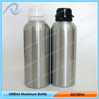 Hot Sale 1000ml Cosmetics Tamper Evident Cap Essential Oil Aluminum Bottles