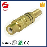 High Quality Gold Plated RCA Jack Metal with Spring