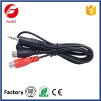 Hot Selling FenFei 3.5mm Stereo Plug to 2RCA Jacks