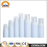 Opaque Round Shape Foamer Pump Plastic Bottle with Clear Cap