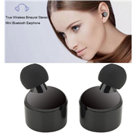 Noise Cancelling Twins Mini Earbud Bluetooth Headphones for IOS &amp;amp; Android Cell Phones