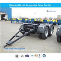 Tandem Axle Semi Trailer Dolly for over Heavy Duty Lowboy Or Faltbed Trailer Dolly