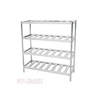 Four Layers Stainless Steel Shelf with Punched Hole
