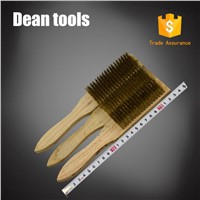 Non Sparking Brass Wire Brush Wooden Handle 8*19 Copper Alloy Wire